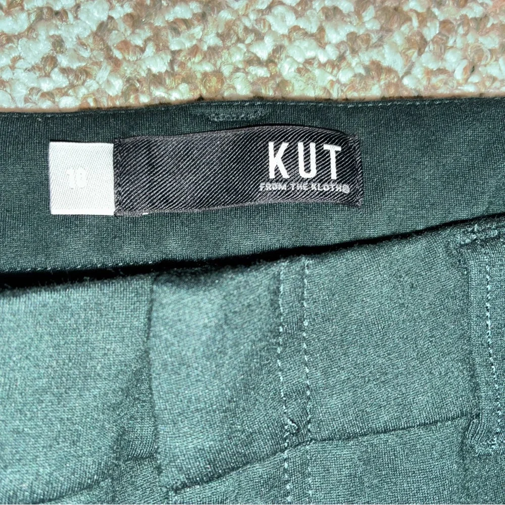 Kut from The Kloth women’s dark green ankle Pants Sz 10 - Picture 3 of 5